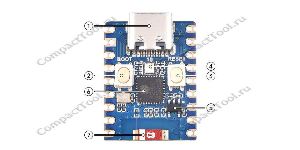 Обзор модуля ESP32-C3-Zero