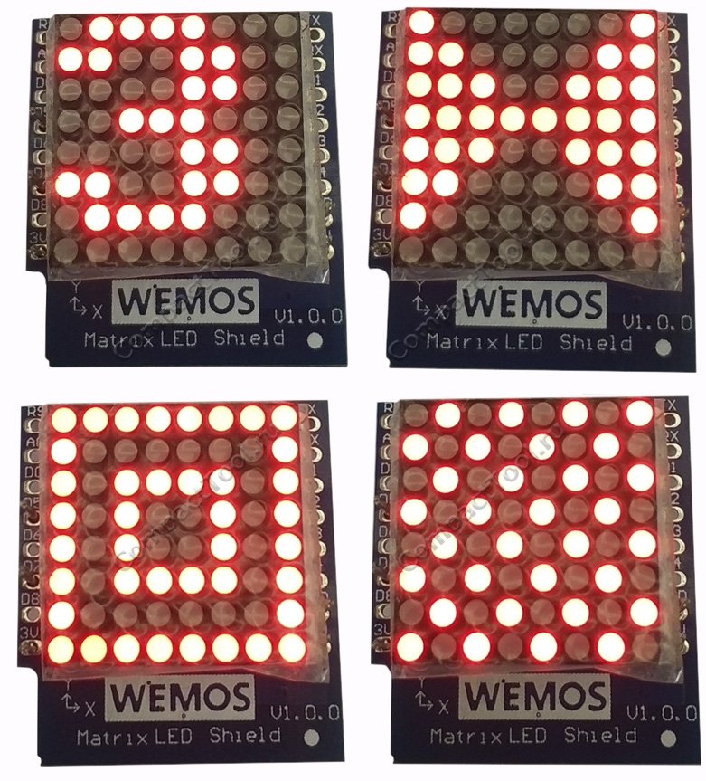 WeMos Matrix Led demo. Светодиодная матрица Wemos.