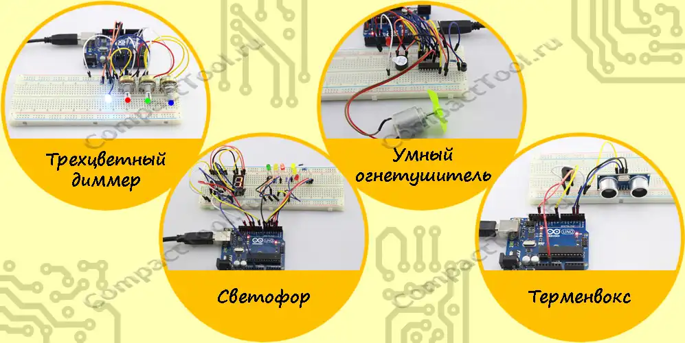 Матрешка Z (Iskra Uno), Стартовый набор для начала работы с Arduino, на основе Iskra Uno