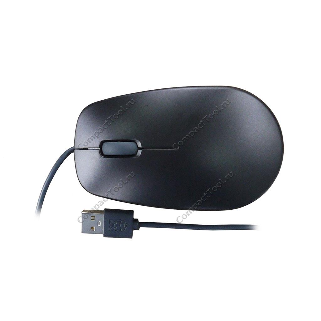 Оригинильная проводная оптическая мышь Raspberry Pi Mouse, черный/серый цвет
