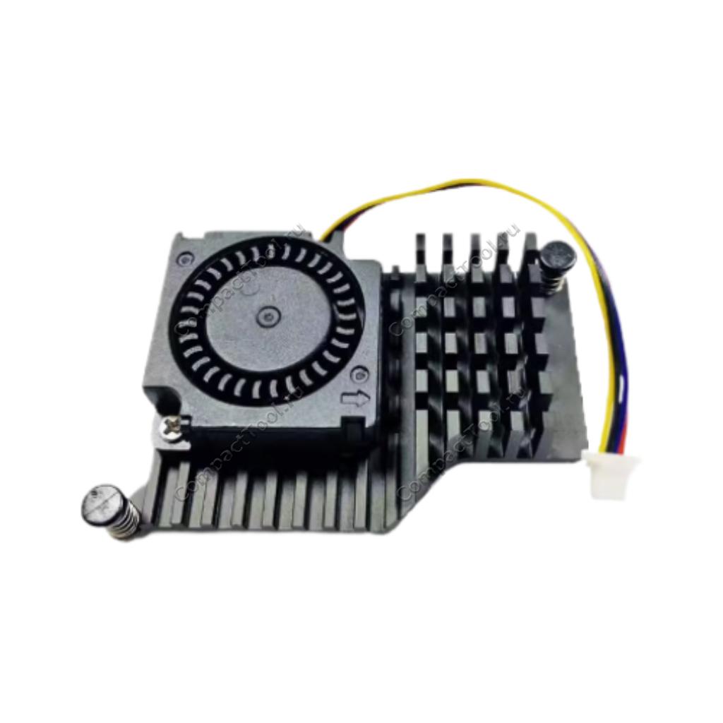 Радиатор для Raspberry Pi 5 черный с турбо-вентилятором 3010 