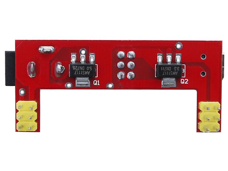 Модуль питания для беспаечной платы MB102 3,3В и 5В (красный)