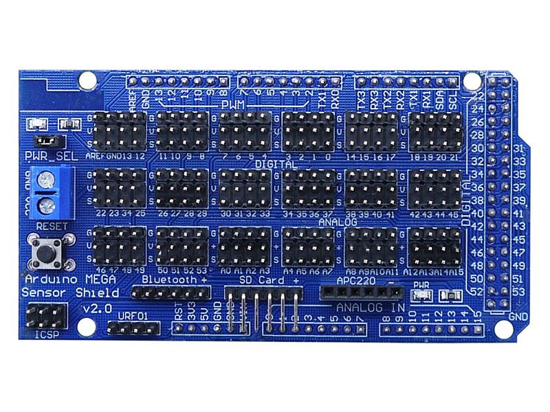 Купить sensor shield V2 для Arduino MEGA в Москве с доставкой - цены, примеры, описание в ╦ КомпактТул