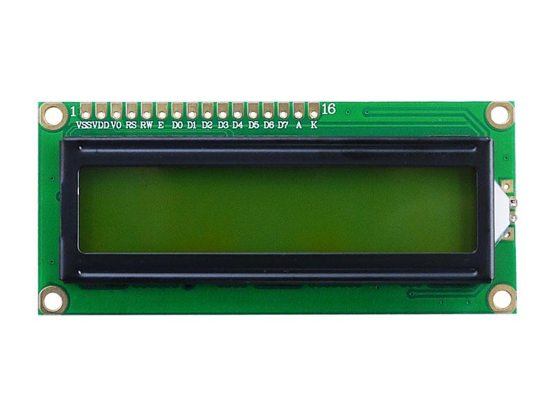 Дисплей символьный LCD1602 с  синей подсветкой