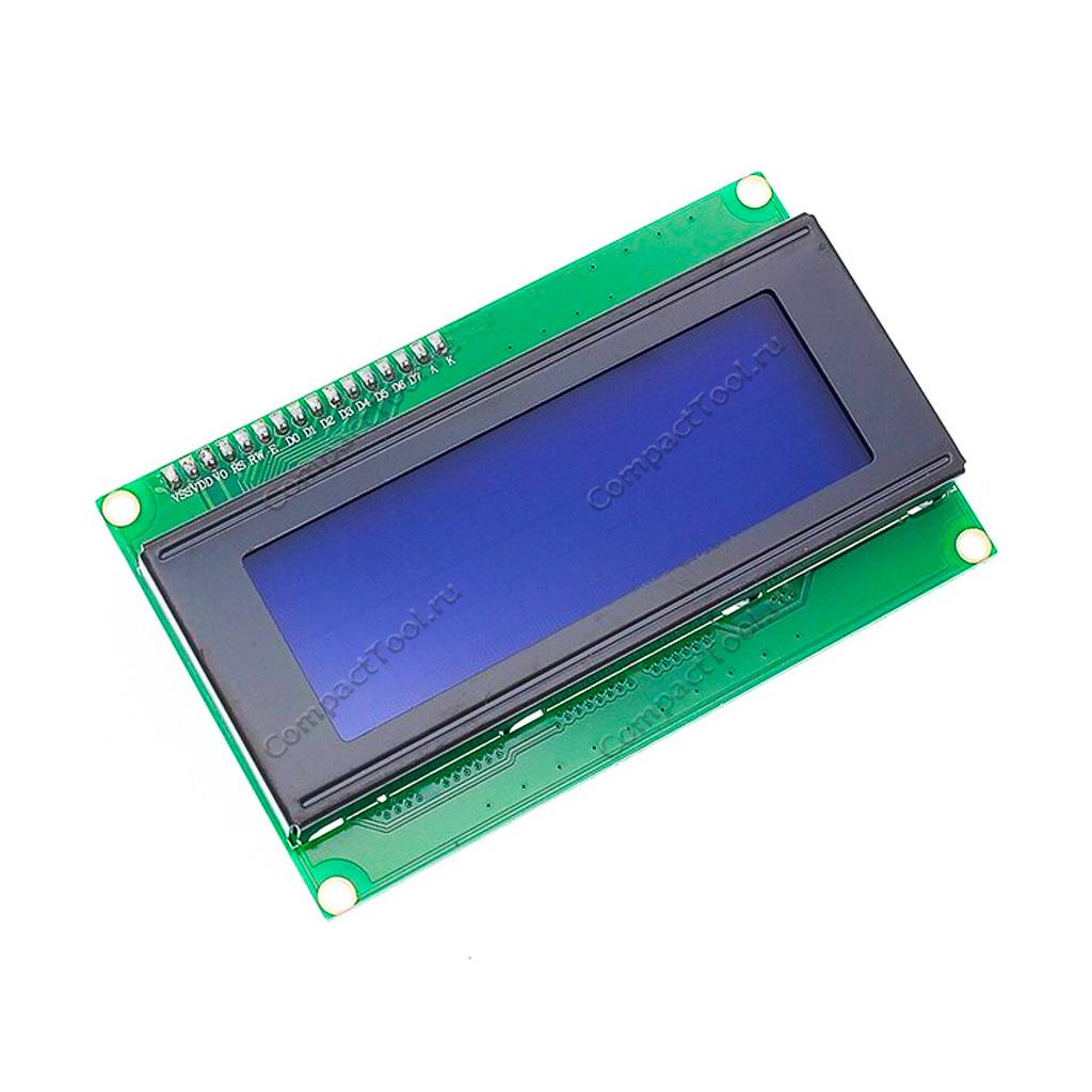 Дисплей символьный LCD2004 с синей подсветкой