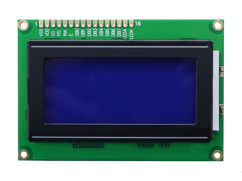 Дисплей символьный LCD1604 с синей подсветкой