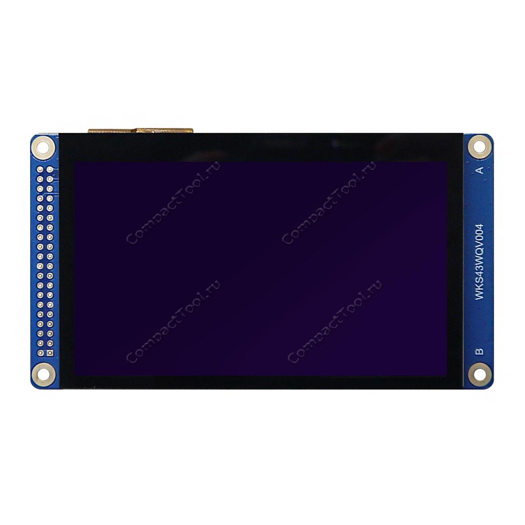 Дисплей 4.3 дюйма с сенсорной панелью IPS TFT LCD 800x480 WKS43WV004-WCT