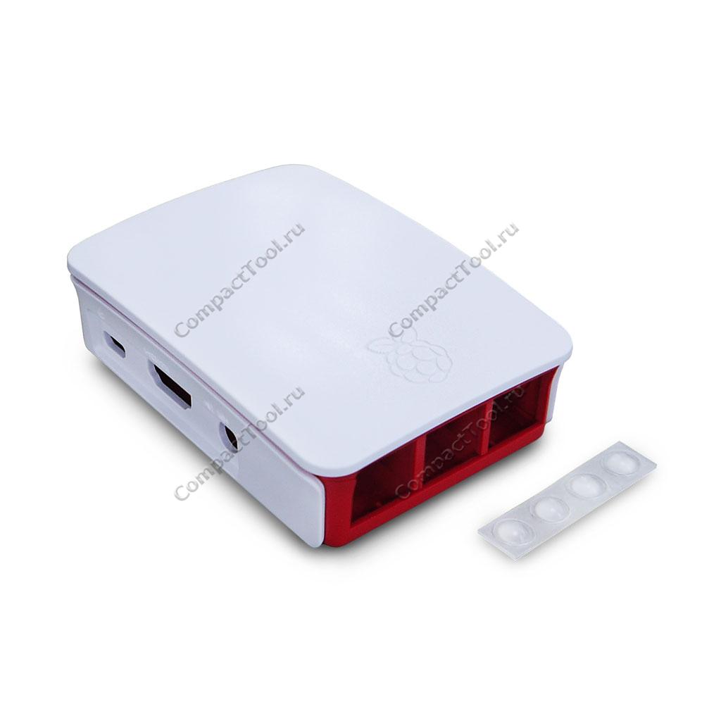 Корпус из АБС-пластика для Raspberry Pi 3 модель В/B+ красно-белого цвета