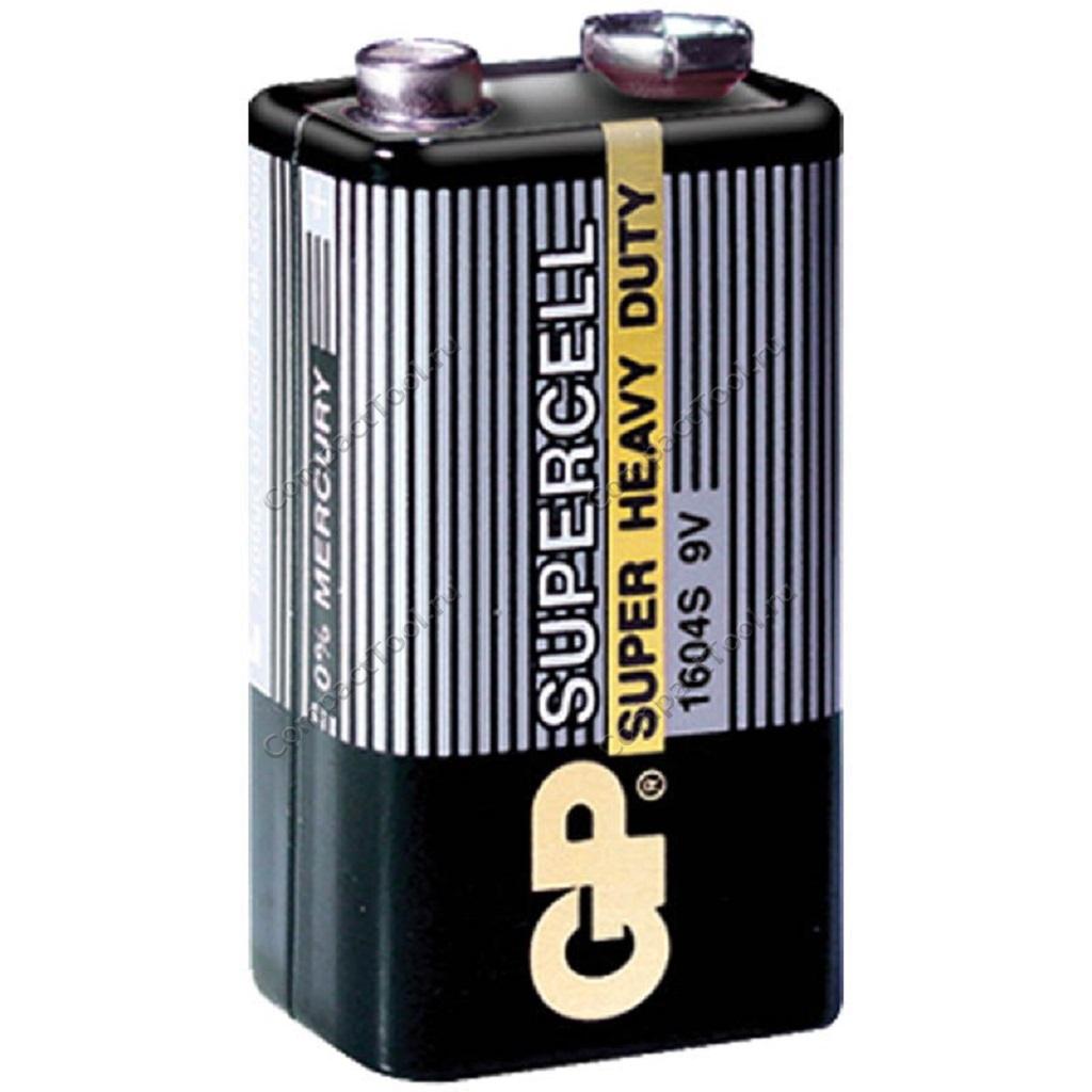 Батарейка солевая GP SUPERCELL 6F22