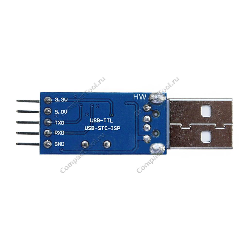 Преобразователь интерфейсов USB на TTL UART/STC-smd (PL2303HX)