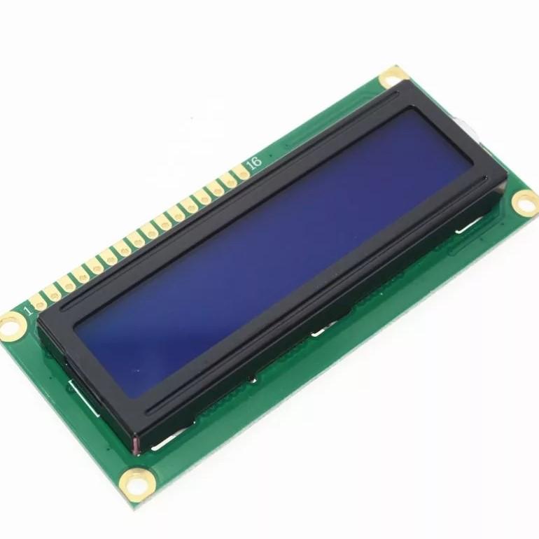 Дисплей символьный LCD1602 синий с кириллицей