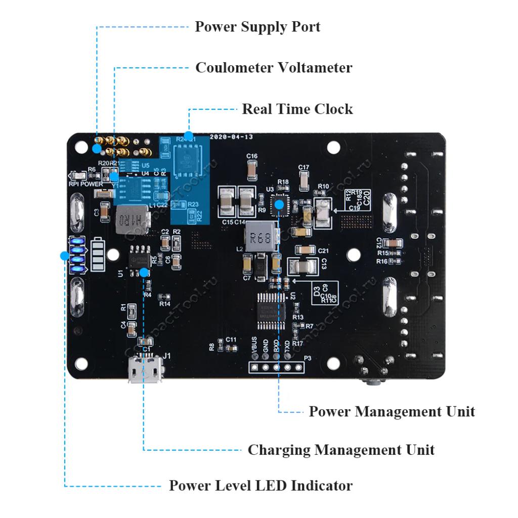 UPS EP-0118 с RTC для Raspberry Pi 