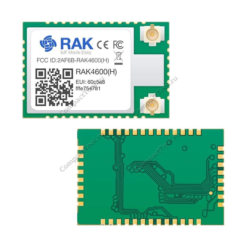 RAK4600(H) WisDuo Модуль беспроводного приёмопередатчика nRF BLE5.0 и LoRa 868МГц