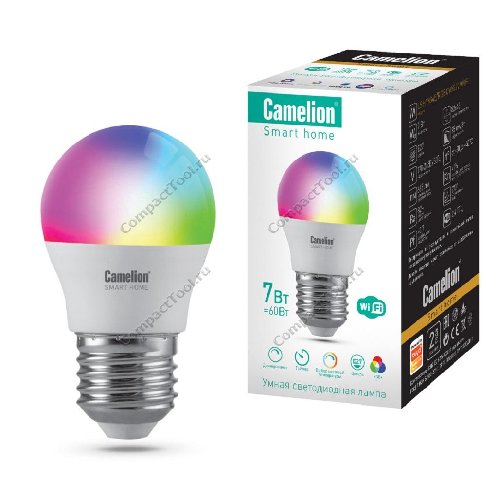 CAMELION Smart Home лампа светодиодная G45 7Вт E27
