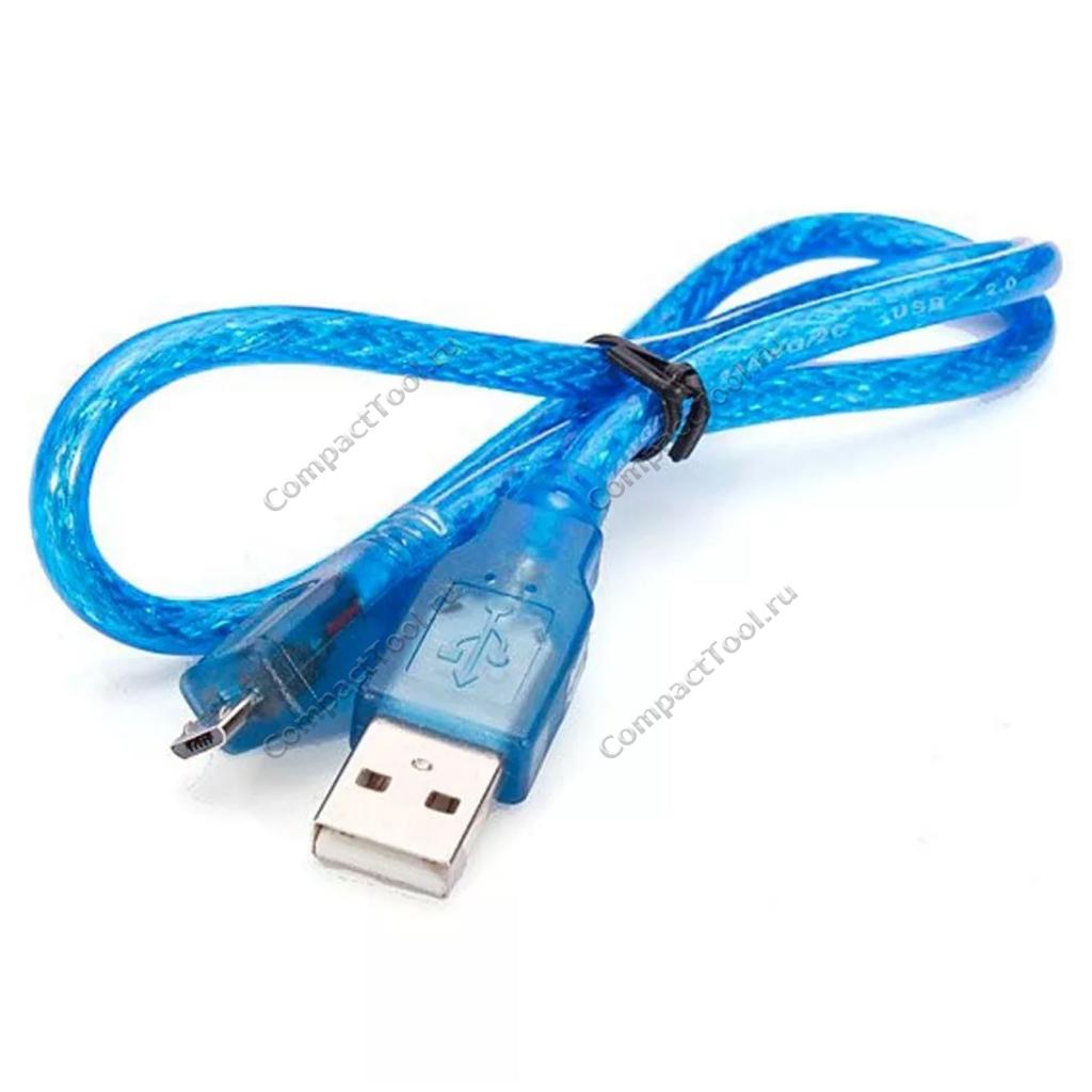 Шнур USB-A MicroUSB USB2.0 экранированный 30см