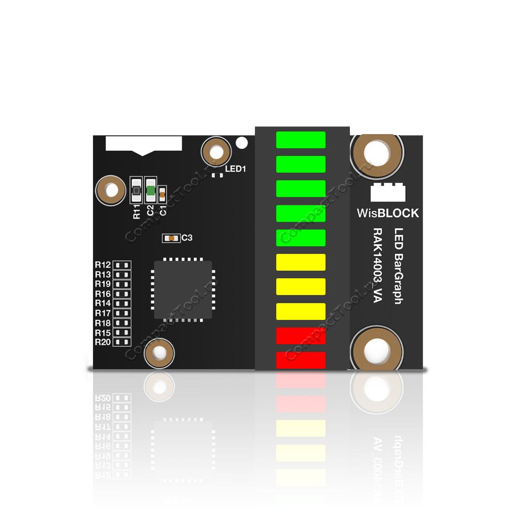 RAK14003 WisBlock Display 10-сегментная светодиодная графическая панель