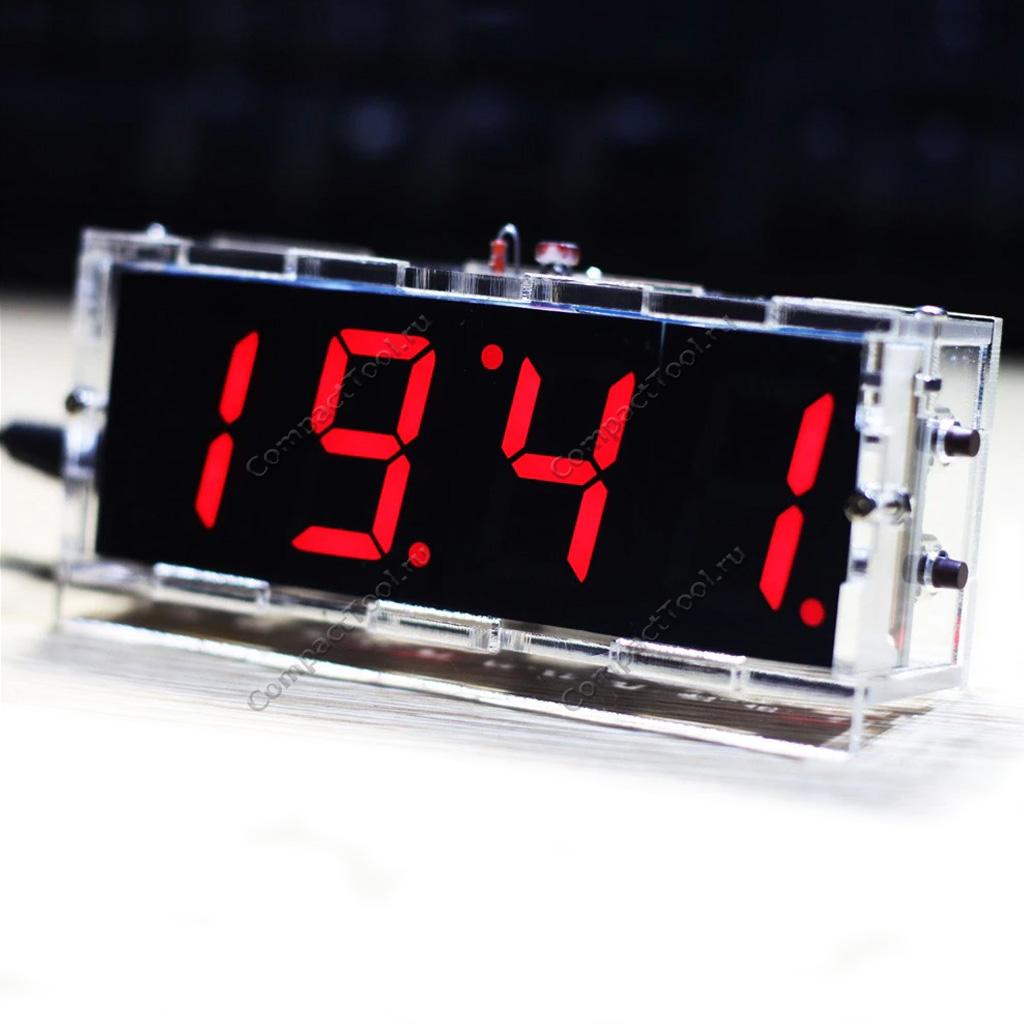 Часы электронные цифровые с термометром. Набор для пайки сделай сам DIY