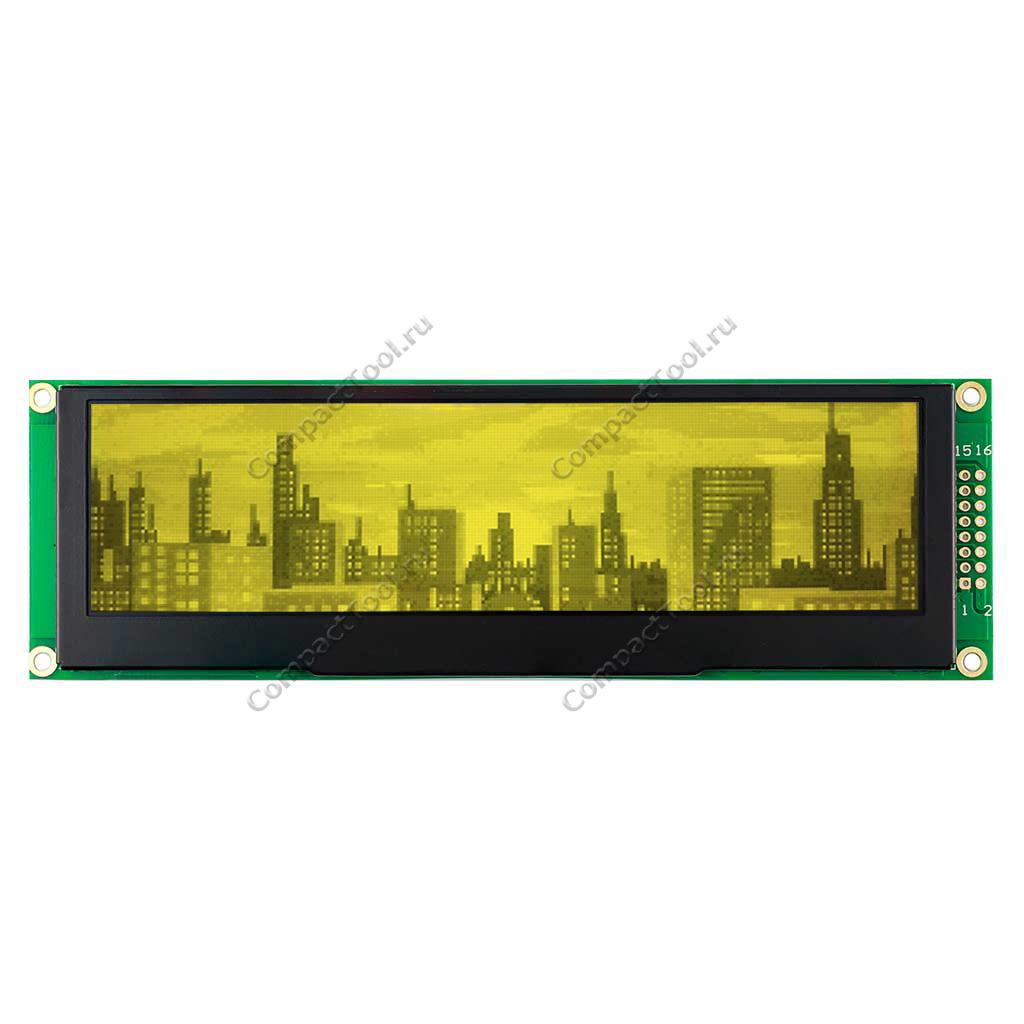 Дисплей 5.5" OLED 256х64 SPI/6800/8080 желтый
