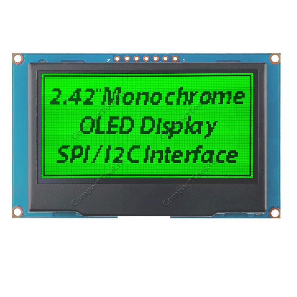 Дисплей OLED 2.42" 128*64 SPI/I2C зеленый