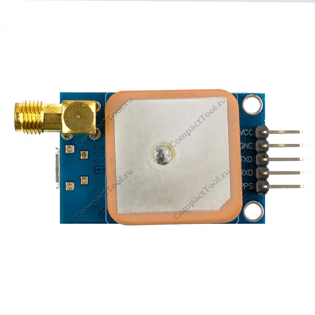 Модуль GPS NEO-6M USB/UART-TTL/SMA с активной антенной