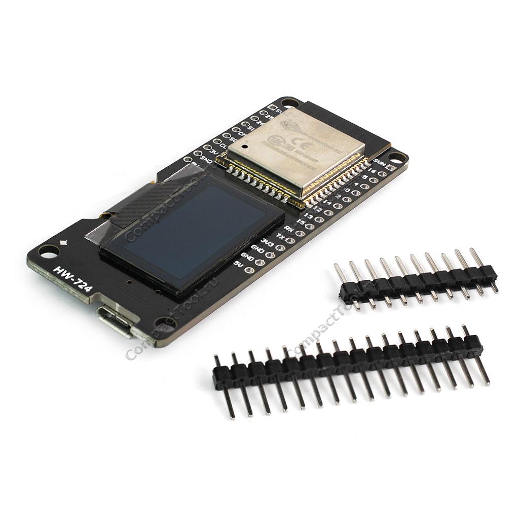 Модуль ESP32 с OLED-экраном 0.96 дюйма