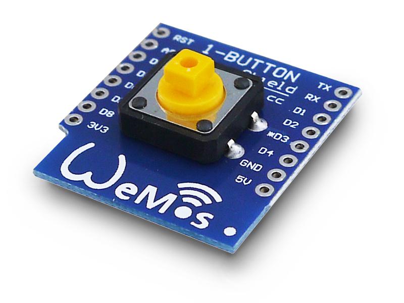 WeMos D1 Mini Модуль c тактовой кнопкой