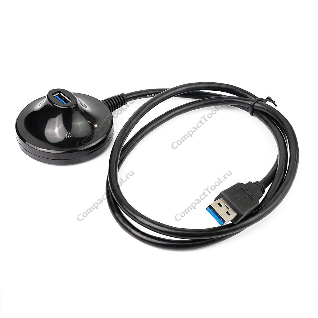 USB 3.0 (M) to USB 3.0 (F) 1.0 м - удлинитель со стойкой F 