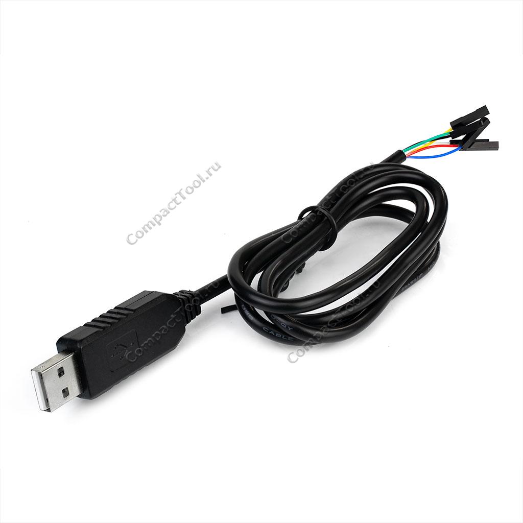 Преобразователь уровней USB на RS232 PL2303GT с кабелем 6 пин