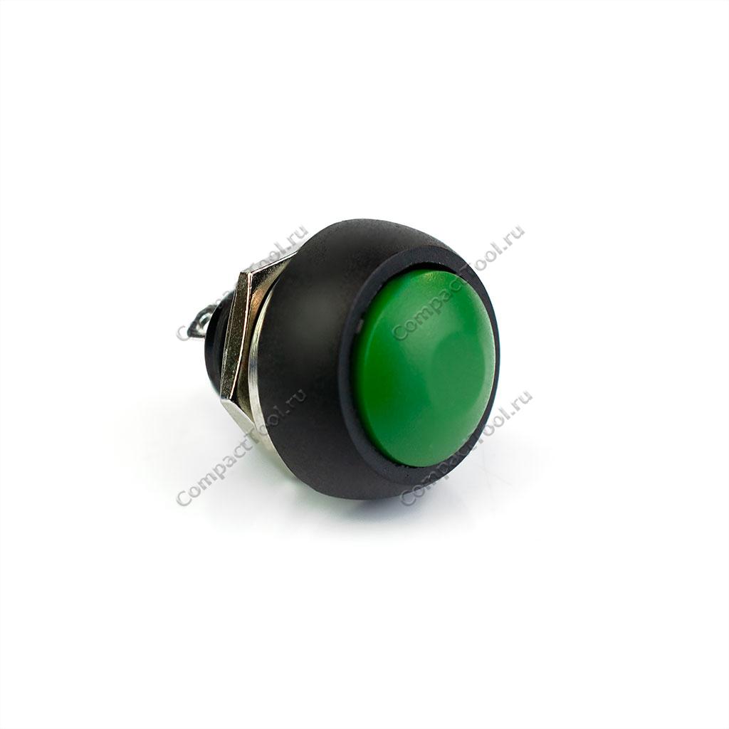 Кнопка пластиковая PSW-7-G (зелёная)