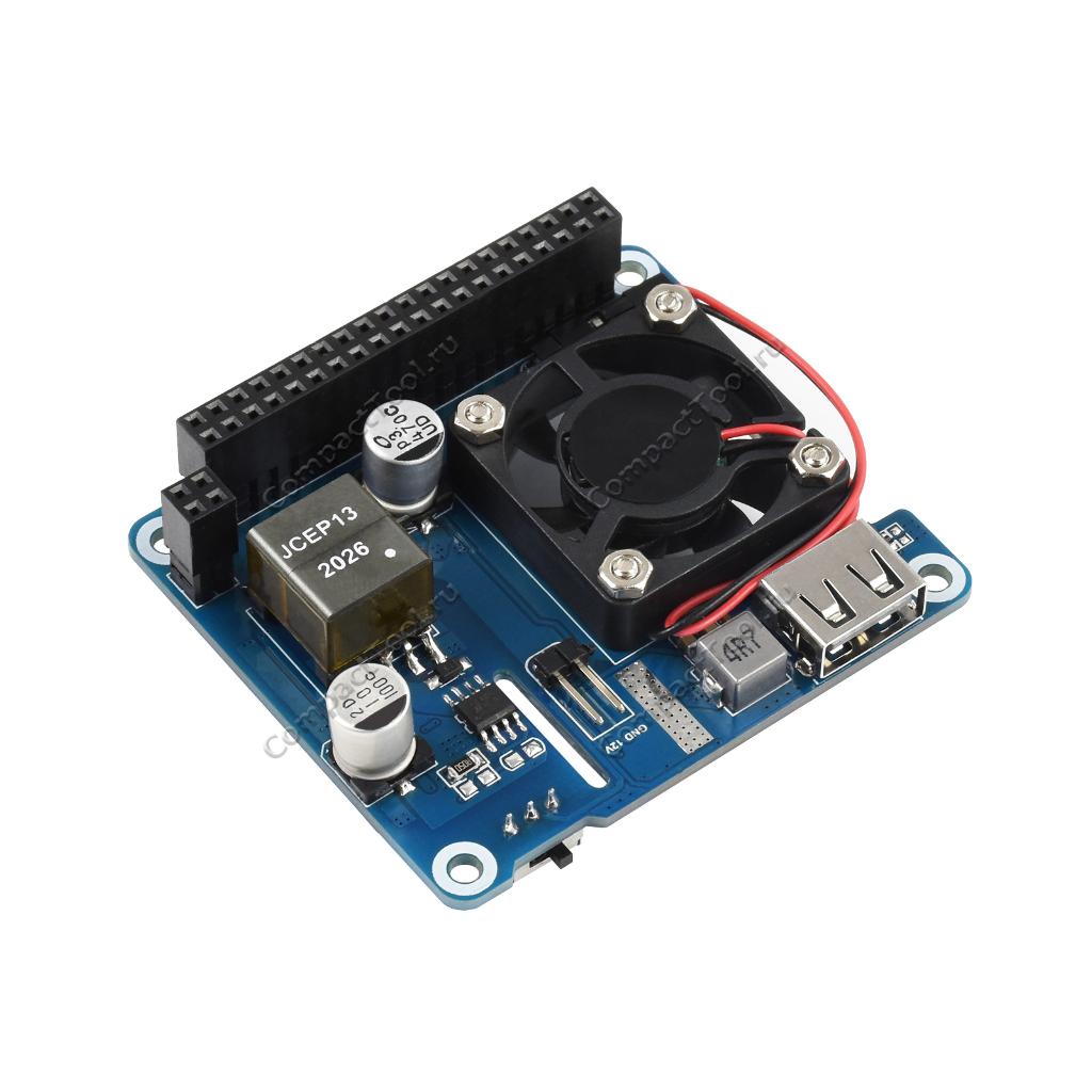 Плата расширения PoE HAT (C) для Raspberry Pi