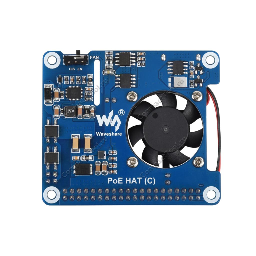 Плата расширения PoE HAT (C) для Raspberry Pi