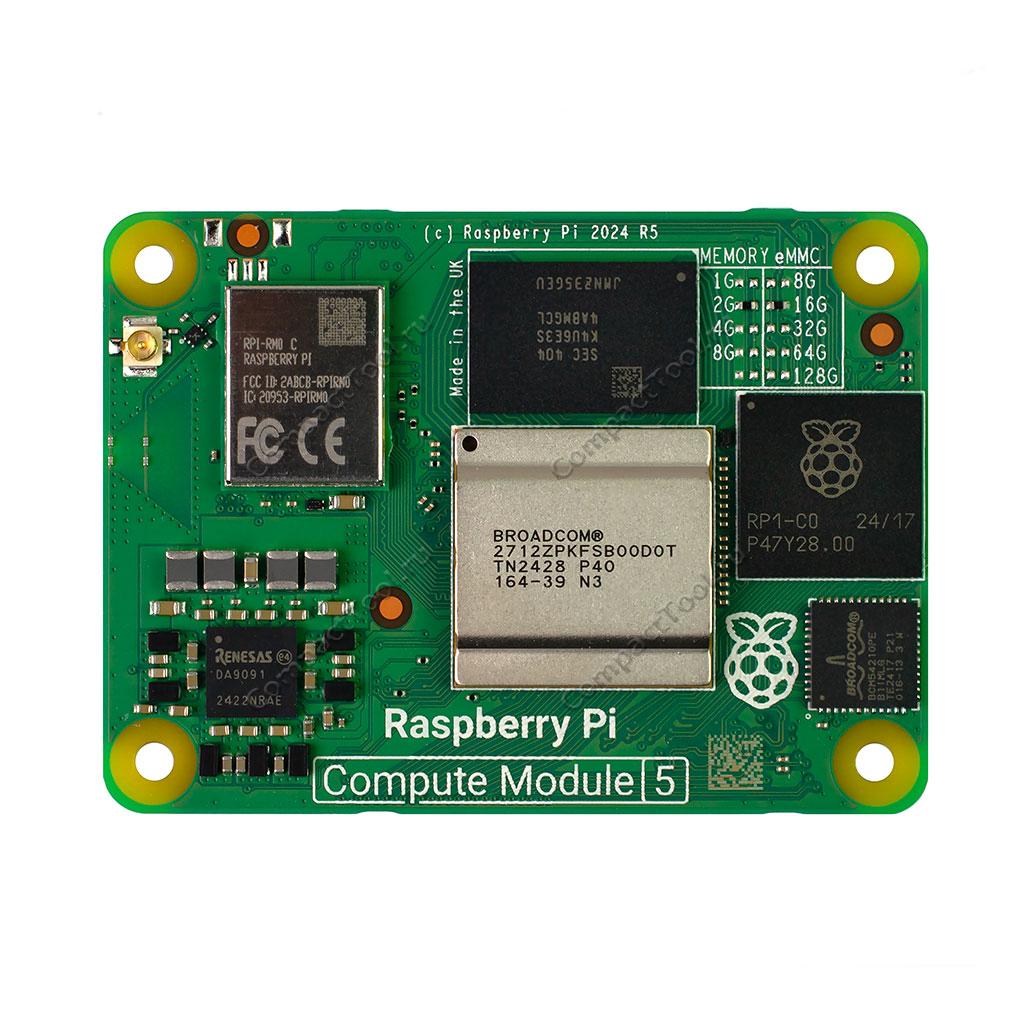 Вычислительный модуль Raspberry Pi CM5 ОЗУ 2ГБ eMMC 16ГБ