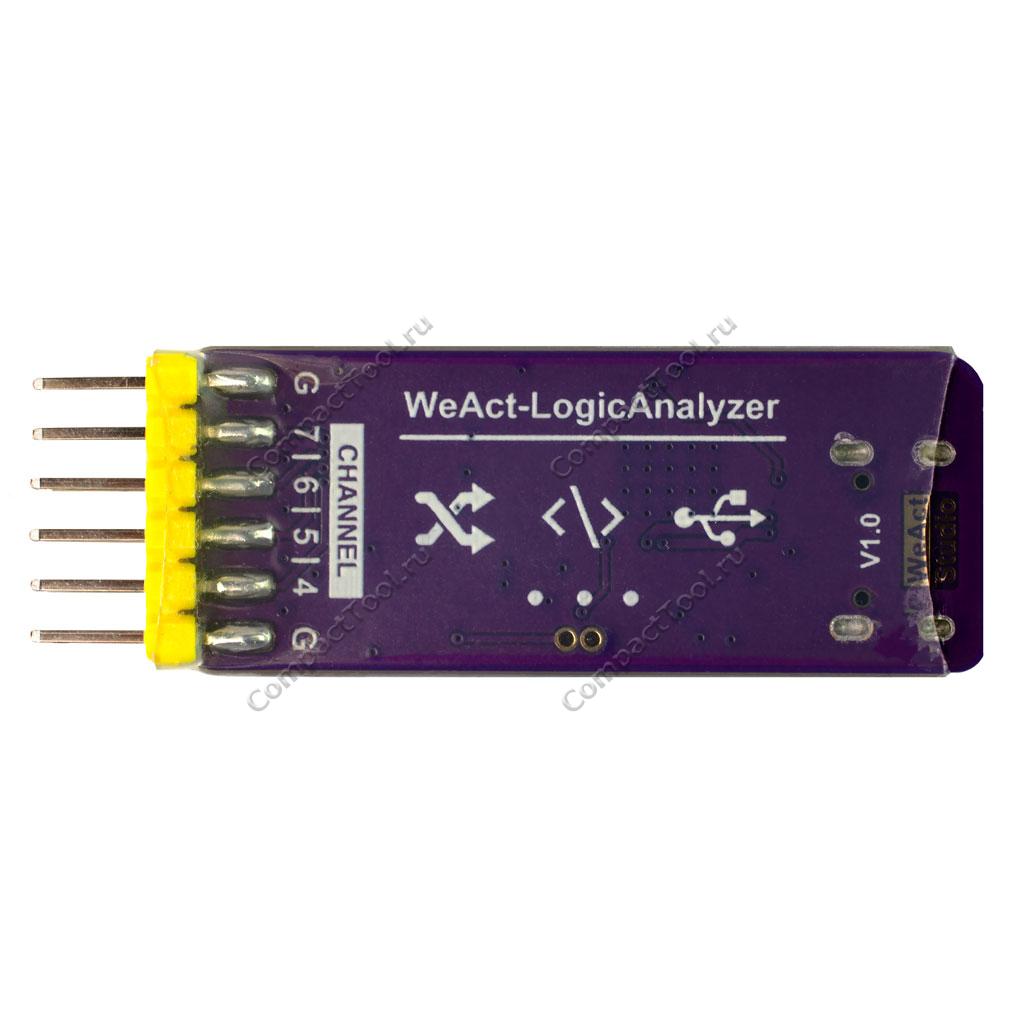 Логический анализатор WeAct LogicAnalyzer USB 24MHz 8-канальный FPGA-отладчик