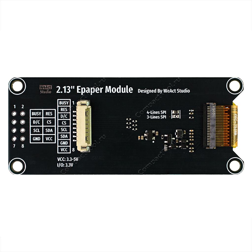 Экранный модуль WeAct Epaper Module 2.13 дюйма