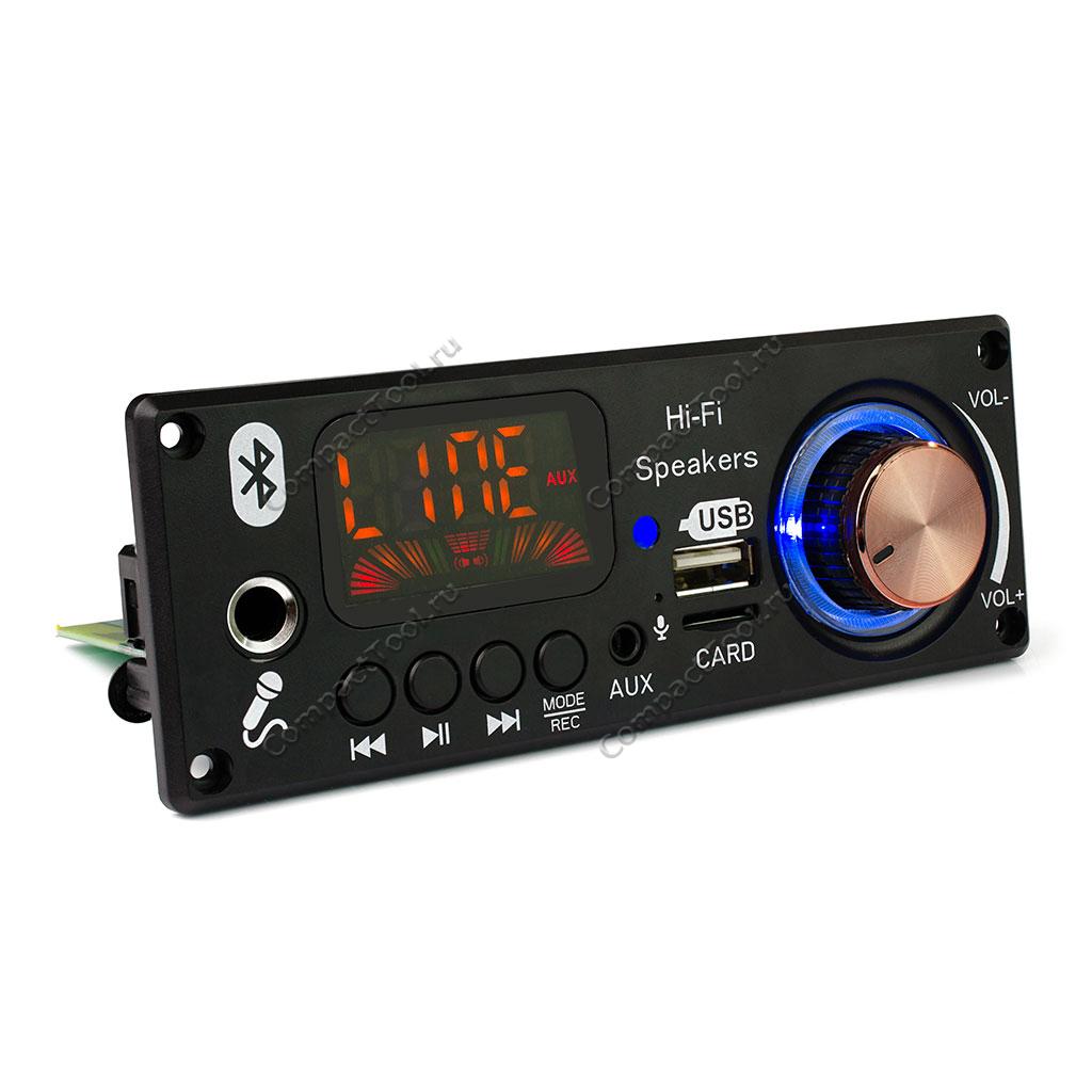 Плеер JQ-D161BT USB/microSD/FM/Bluetooth с усилителем и пультом ДУ