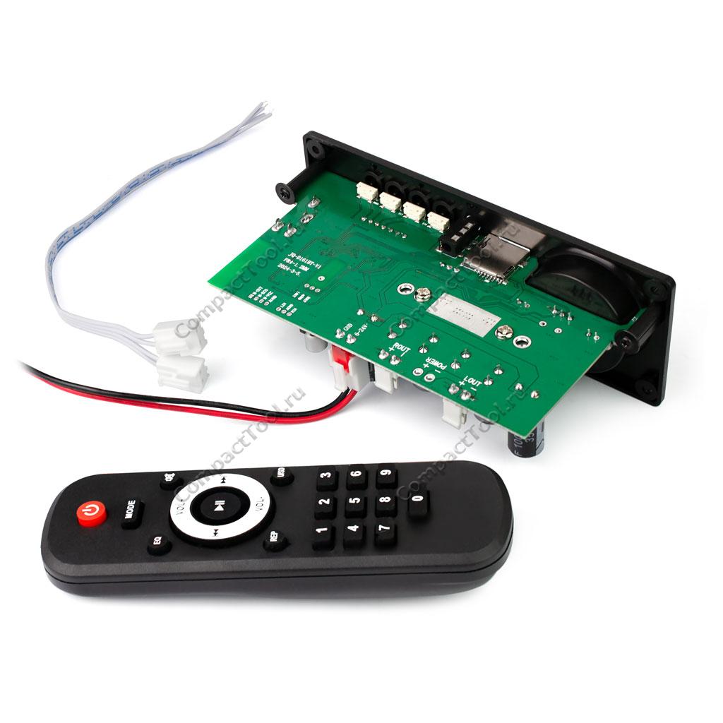 Плеер JQ-D161BT USB/microSD/FM/Bluetooth с усилителем и пультом ДУ