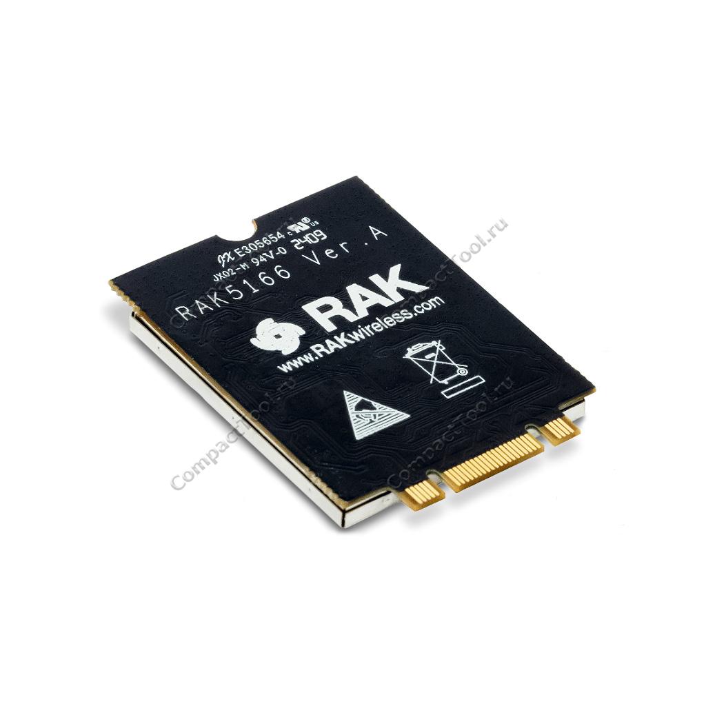 RAK5166 WisLink Шлюз LoRaWAN 8-канальный RU864/EU868/IN865 SX1303 LBT GPS USB M.2 Key B&M