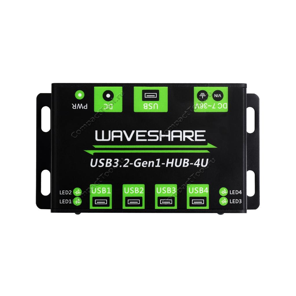 USB-хаб Waveshare USB3.2-Gen1-HUB-4U