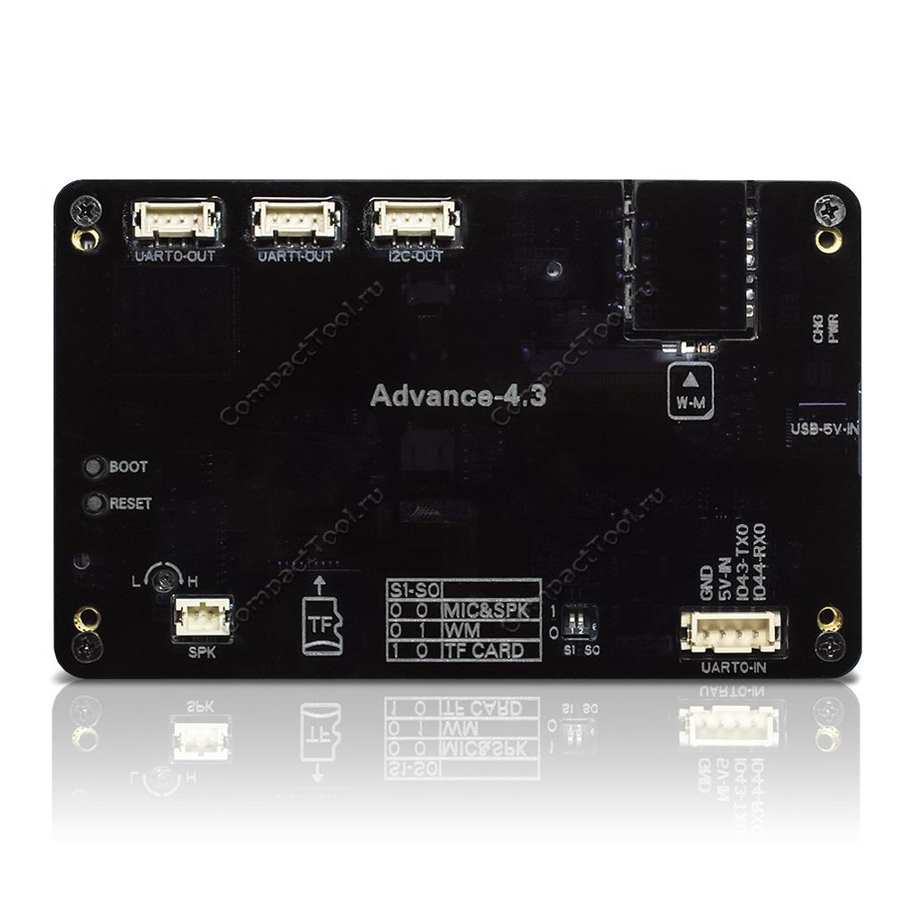 CROWPANEL ADVANCE CASE 4.3'' 800х480 Экранный модуль сенсорный HMI AI-Powered