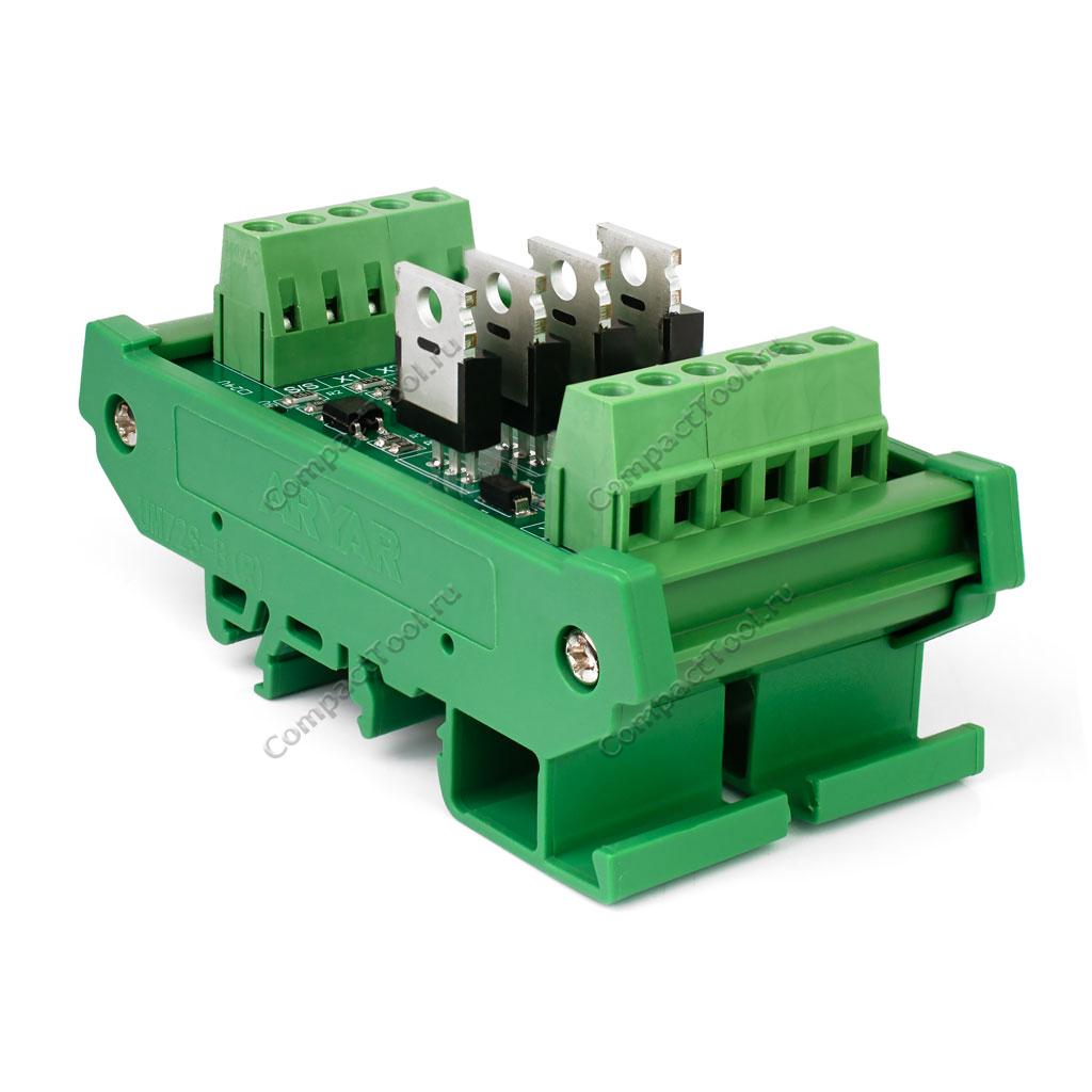 Плата усиления ARYAR HL-SAB-NPN-4 на DIN-рейку