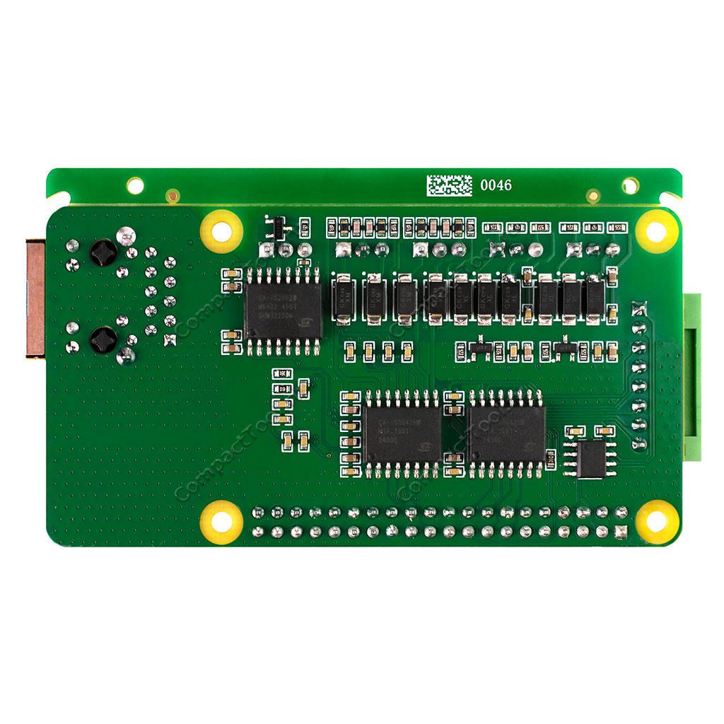 Плата расширения для Raspberry Pi 5 PCIe гигабитный RJ45 и интерфейсы CANRS485RS232