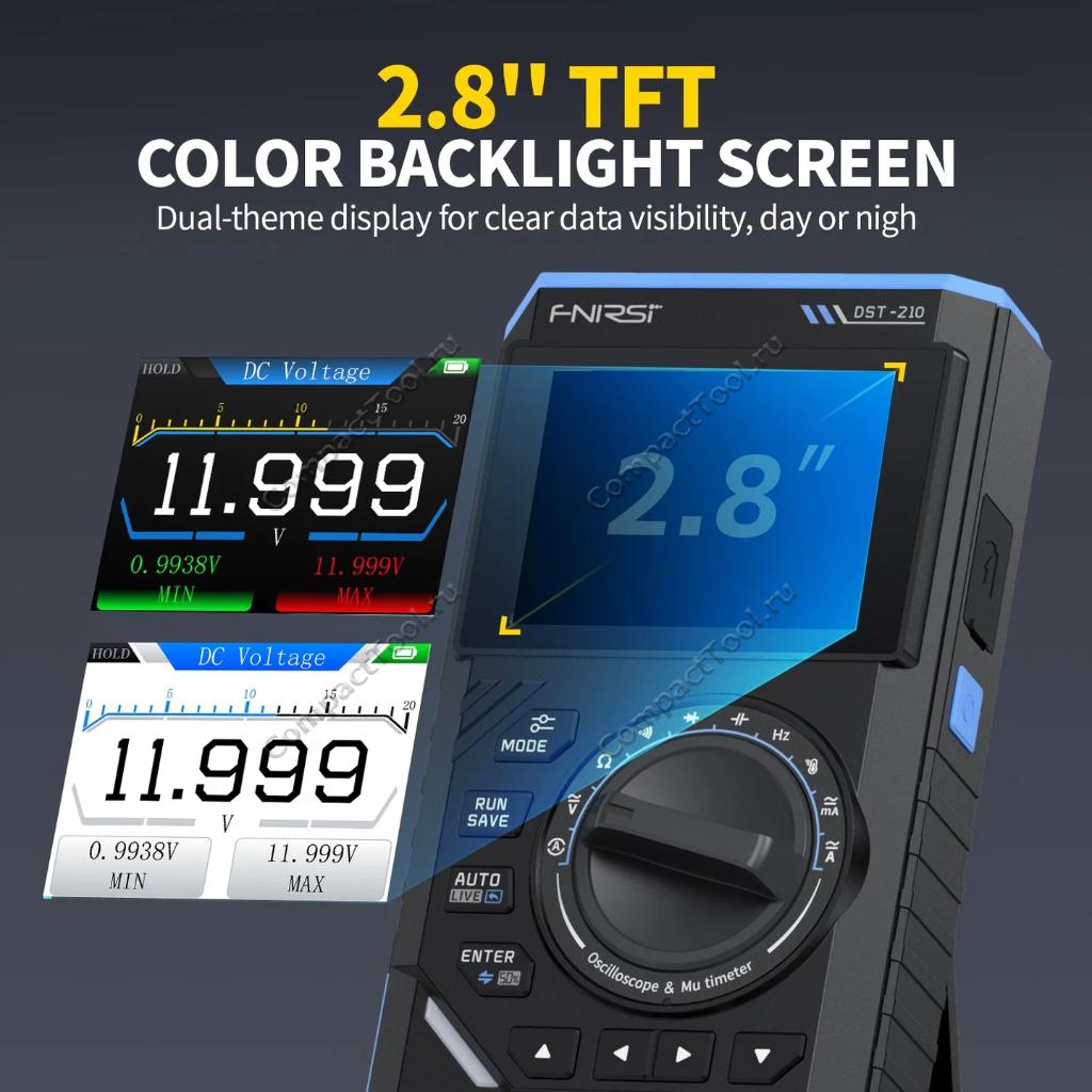 FNiRSi DST-210 осциллограф-мультиметр-генератор сигналов (3-в-1)