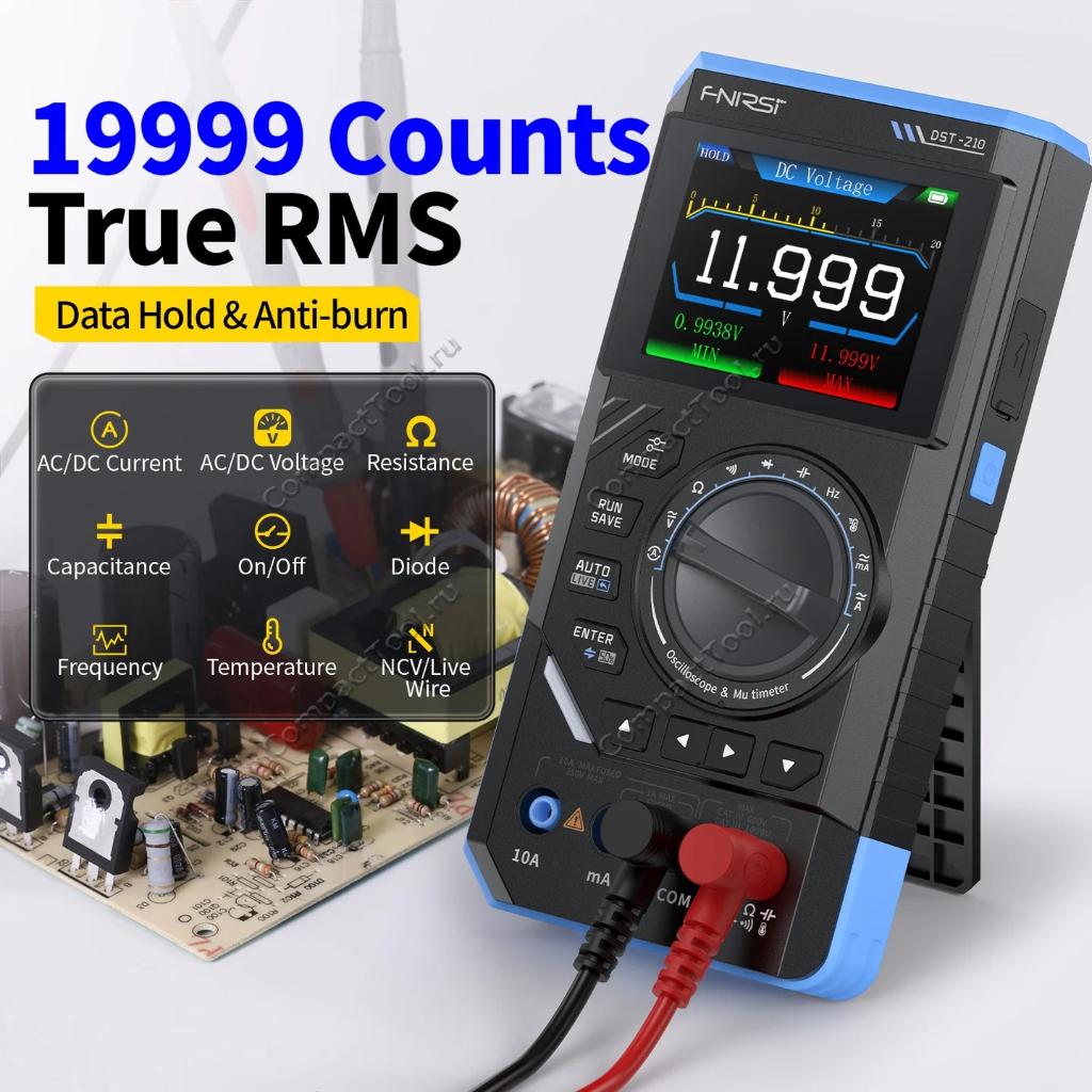 FNiRSi DST-210 осциллограф-мультиметр-генератор сигналов (3-в-1)