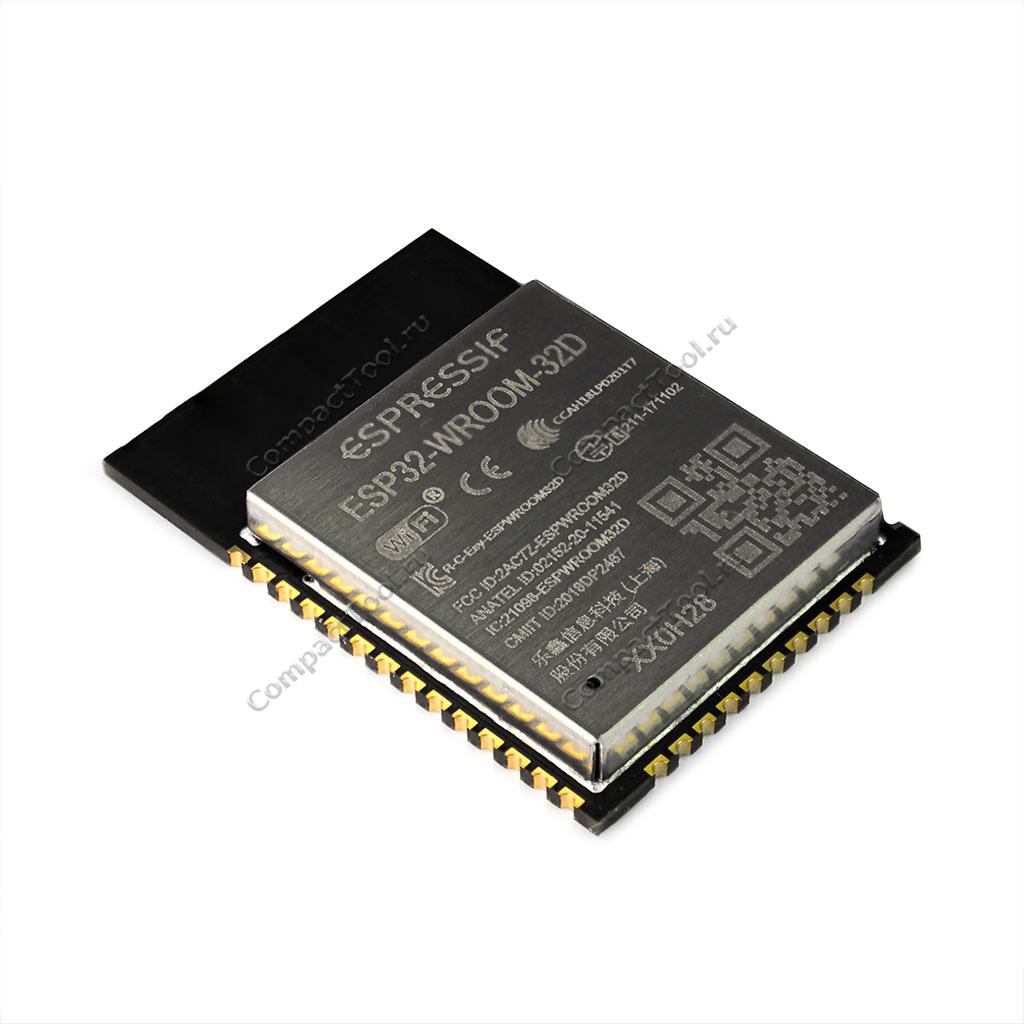 ESP32-WROOM-32D SPI FLASH 8MB (64Mbit) SMD радиомодуль WiFi и Bluetooth