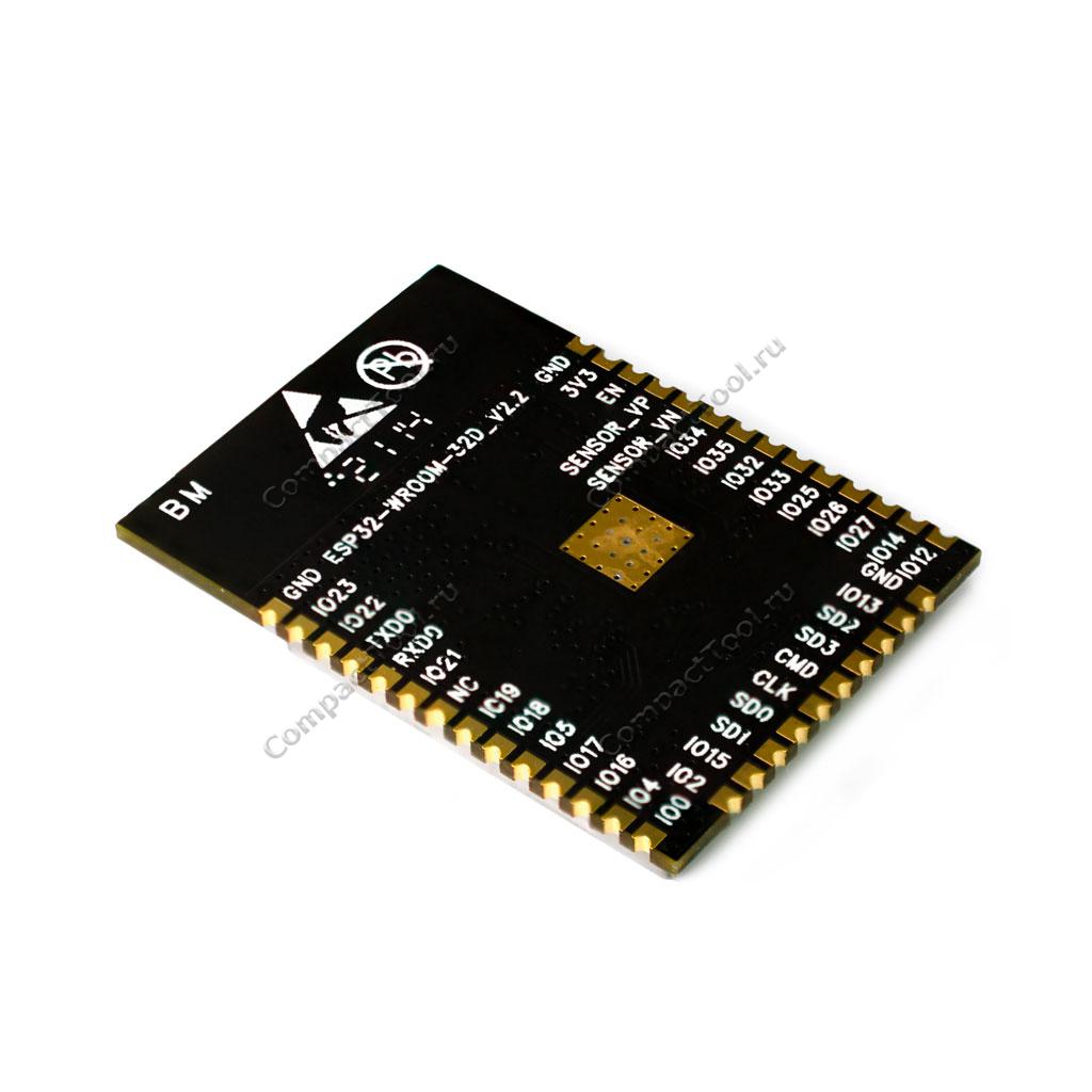 ESP32-WROOM-32D SPI FLASH 8MB (64Mbit) SMD радиомодуль WiFi и Bluetooth