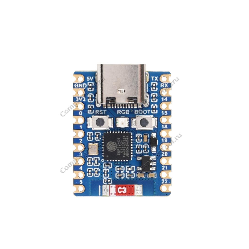 Плата разработки ESP32-C6-Zero (SMD version)