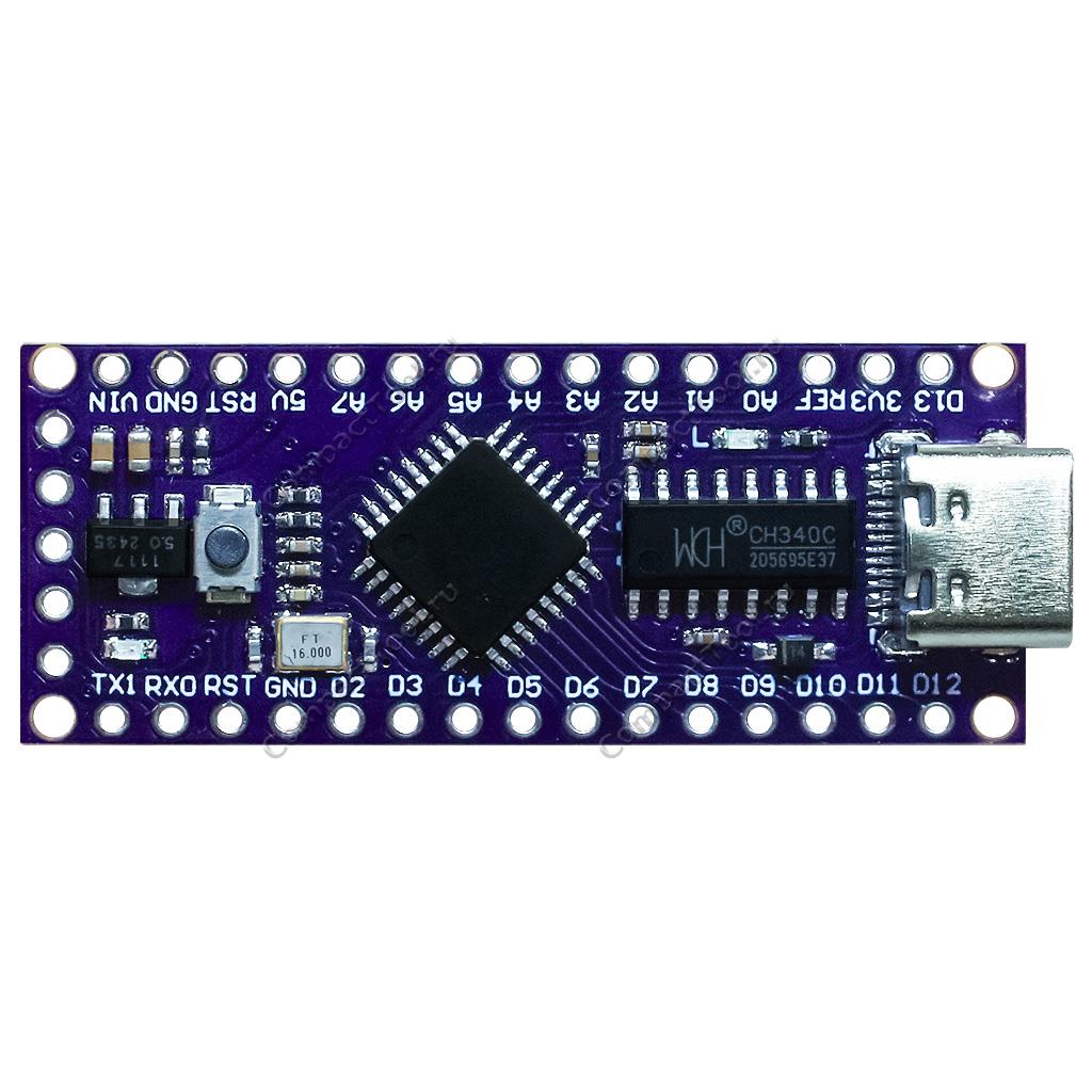 Оценочная плата Larduino L-Nano LGT8F328P-LQFP32 MiniEVB TYPE-C v1322