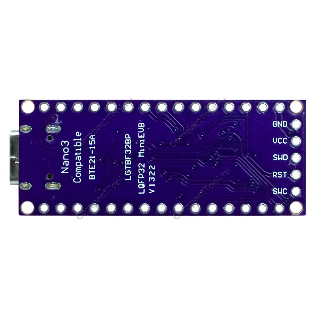 Оценочная плата Larduino L-Nano LGT8F328P-LQFP32 MiniEVB TYPE-C v1322