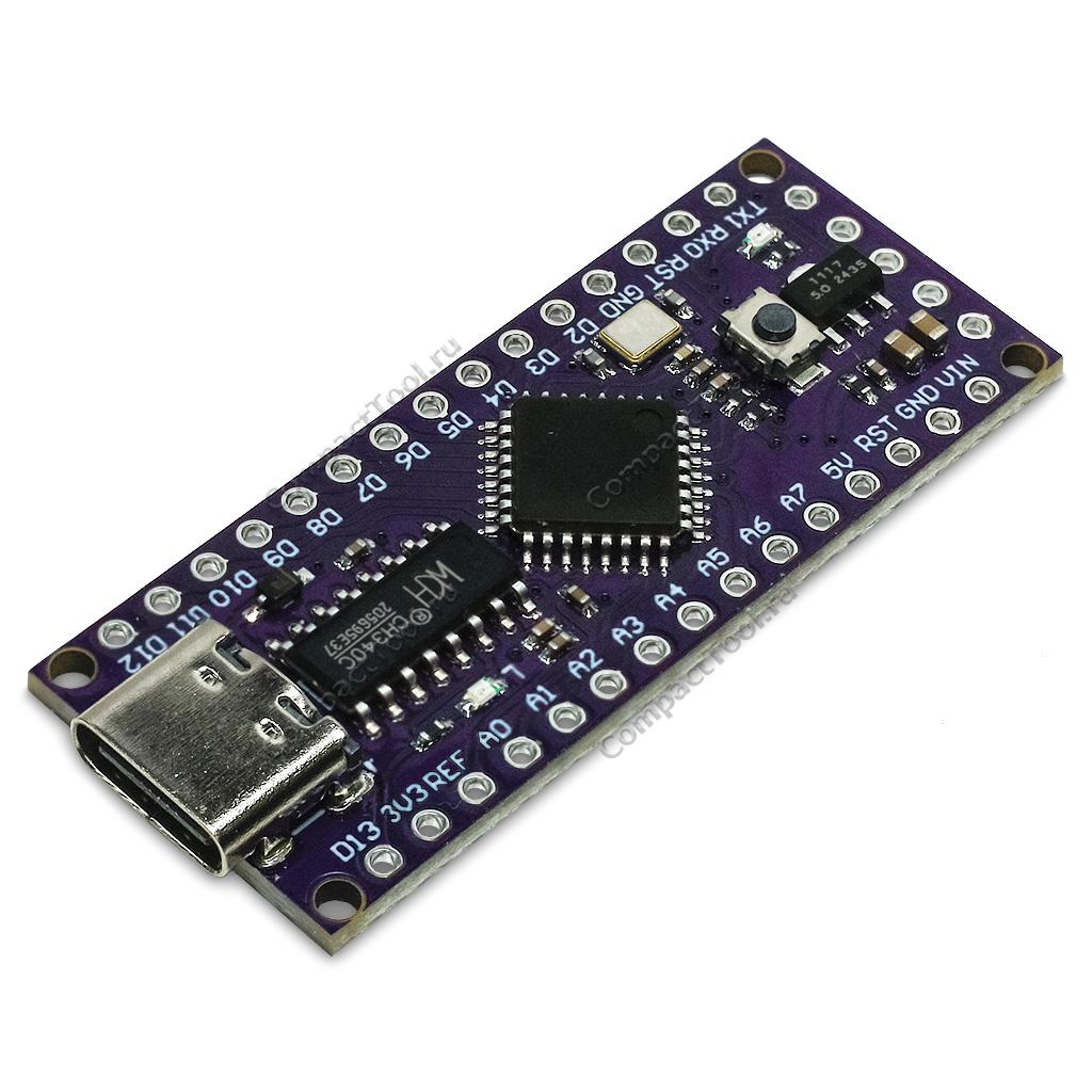 Оценочная плата Larduino L-Nano LGT8F328P-LQFP32 MiniEVB TYPE-C v1322