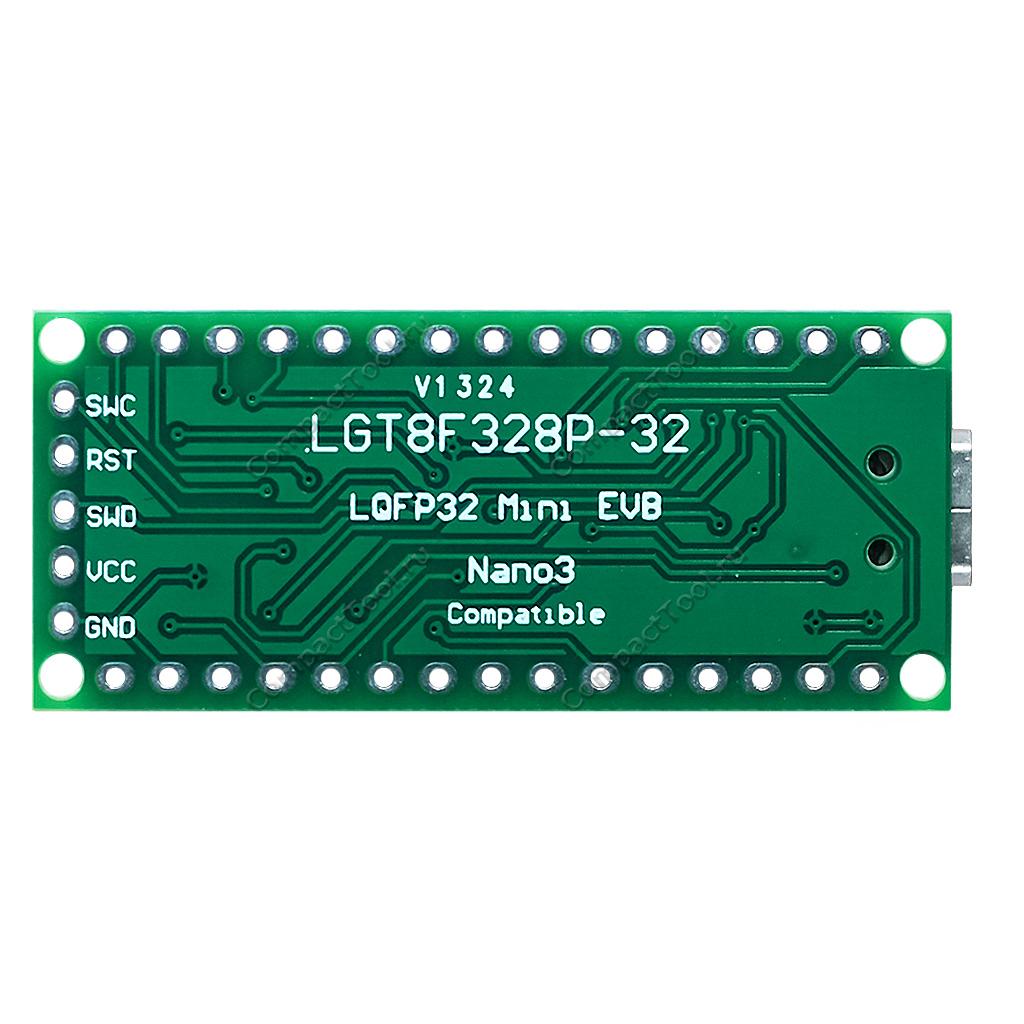 Оценочная плата Larduino L-Nano LGT8F328P-LQFP32 MiniEVB mUSB v1324